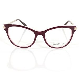 FERRAGAMO SF2763 Burgundy & Gold Eyeglasses